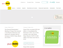 Tablet Screenshot of grupoexito.com.co